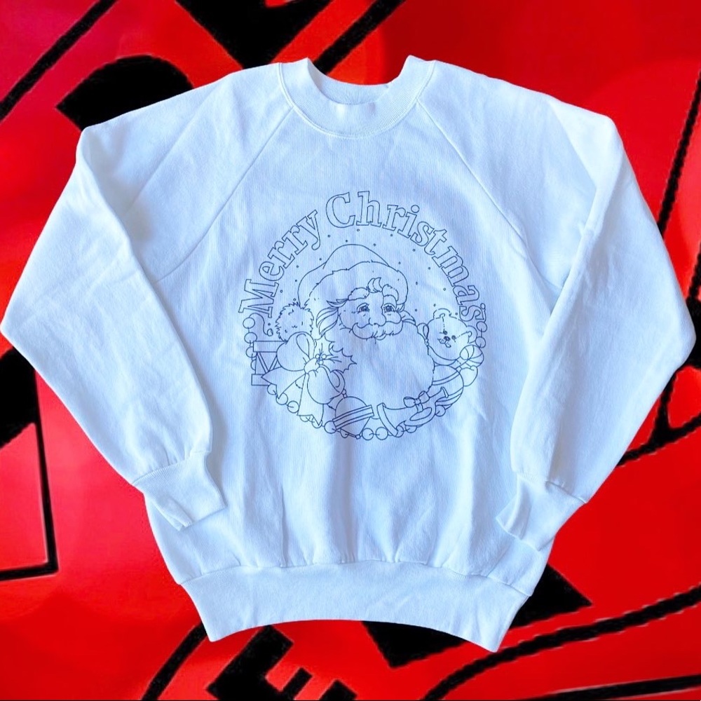 Oneita Power-Sweats “Merry Christmas” Sweater